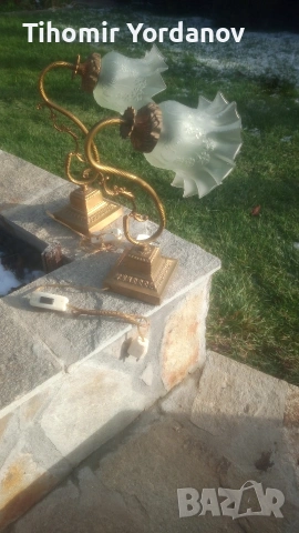 Нощни лампи (месингови)., снимка 11 - Настолни лампи - 54059746