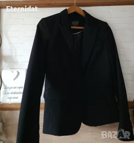 Черно сако MANGO и бяла винтич блузка , снимка 3 - Сака - 47962909