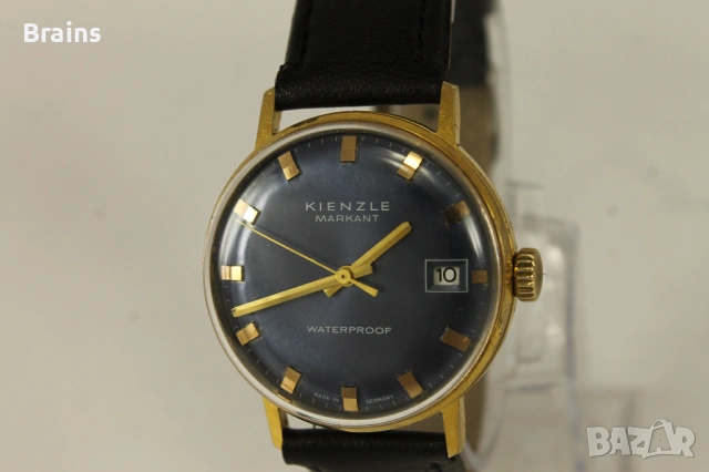 1950's KIENZLE MARKANT Позлатен Немски Ръчен Часовник, снимка 3 - Мъжки - 53913519