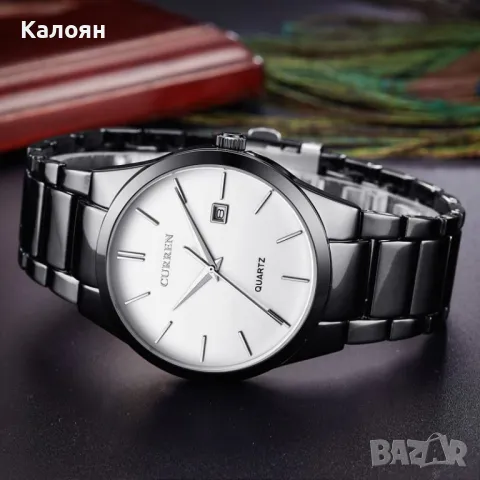 (4 цвята) Мъжки часовник CURREN 8106 с метална верижка, снимка 13 - Мъжки - 49688447