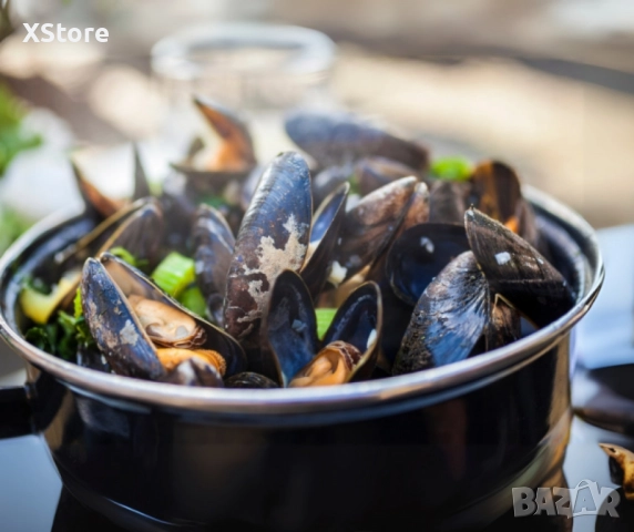 Емайлирана тенджера за миди 5 л, Ø22 см, за индукционни котлони, снимка 2 - Съдове за готвене - 52507696