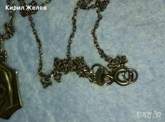 СТАРИ СРЕБЪРНИ КАТОЛИЧЕСКА ИКОНКА и ВЕРИЖКА -с НУЖДА от ЗАПОЯВАНЕ! ОКСИДИРАНО СРЕБРО 925 ПРОБА 40334, снимка 18 - Антикварни и старинни предмети - 42437621