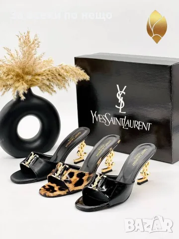 Yves Saint Laurent Дамски Чехли На Ток - Различни Цветове Код SEM-464