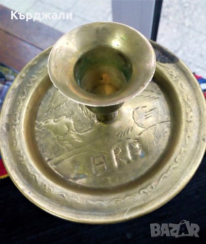 Красиви Стари Свещници Месинг Желязо - РАЗГЛЕДАЙТЕ!, снимка 5 - Антикварни и старинни предмети - 30925480