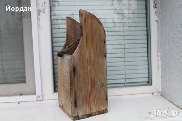 Дървен лъжичник , снимка 4 - Антикварни и старинни предмети - 30986843