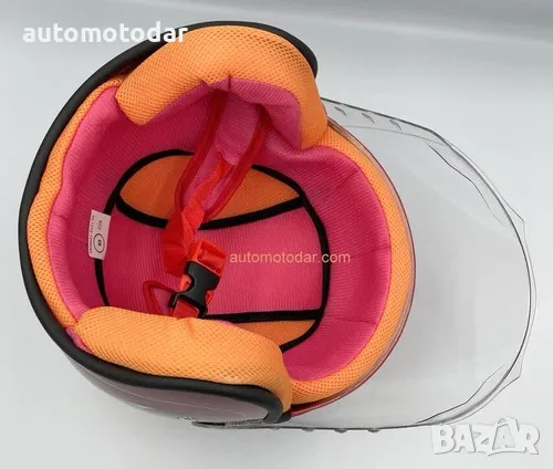 Отворена детска мото каска скутер мотопед, снимка 6 - Аксесоари и консумативи - 48739636