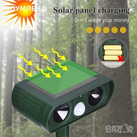 Соларен уред за прогонване на животни от двор и градина, снимка 2 - Други - 31117077