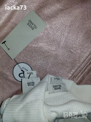 Нов комплект-розово сукманче и поло блузка River Island , снимка 4 - Детски рокли и поли - 48849300