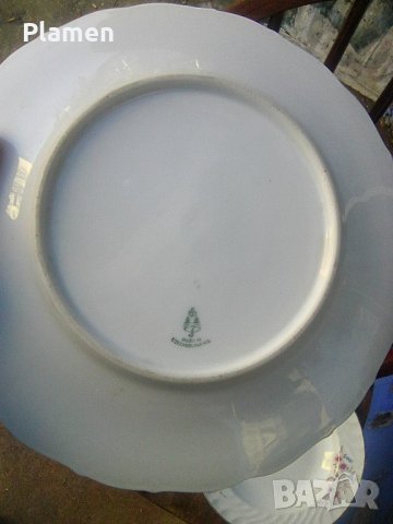 Стара чехословашка порцеланова чиния за основно ястие, снимка 2 - Други ценни предмети - 39393150