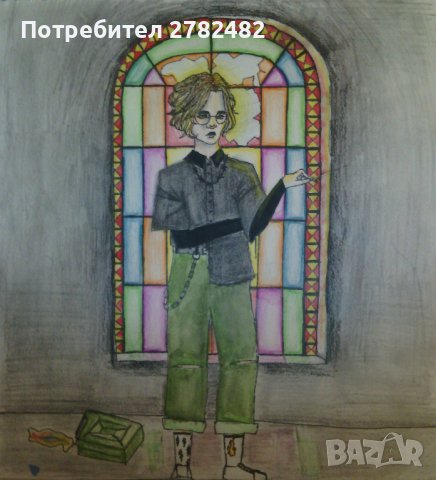 Рисунки с акварел, цветни моливи, тънкописец, снимка 4 - Картини - 37821412