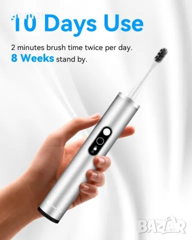 Прибираща се електрическа четка за зъби GearOra, вградена UV дезинфекция, снимка 8 - Други - 49274962