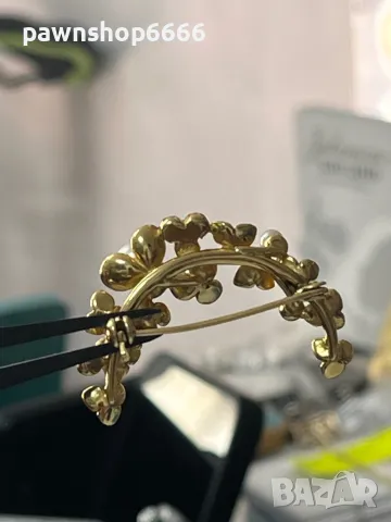 Сребърна брошка с позлата , снимка 12 - Антикварни и старинни предмети - 49986438