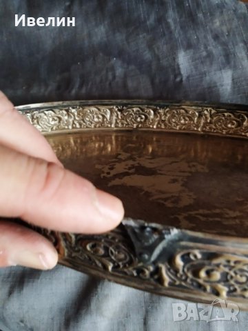 посребрен метален съд арт деко, снимка 7 - Антикварни и старинни предмети - 31409057
