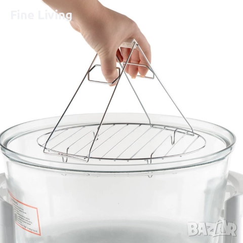 Комбинирана 2в1 халогенна фурна и еър фрайър MFC-1200,1400W,12 л., снимка 2 - Мултикукъри - 52195868