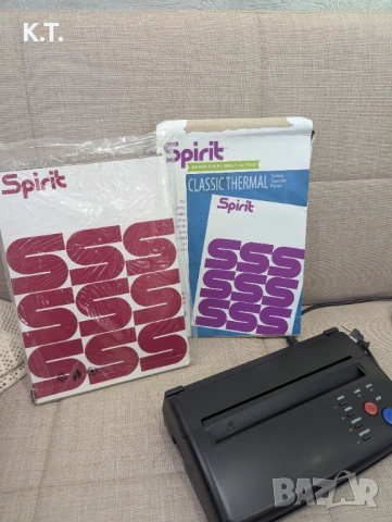  Принтер за татуировки и два пакета хартия а4,  машина за шаблони, Термо принтер, снимка 2 - Принтери, копири, скенери - 54199912