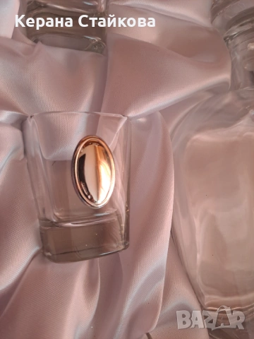 Продавам Сет бутилка и 6 чаши със сребро, снимка 10 - Сервизи - 54013699