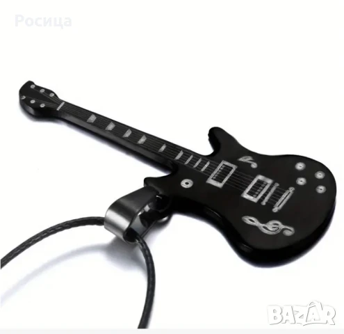 Мъжко колие с китара , снимка 5 - Колиета, медальони, синджири - 50499000