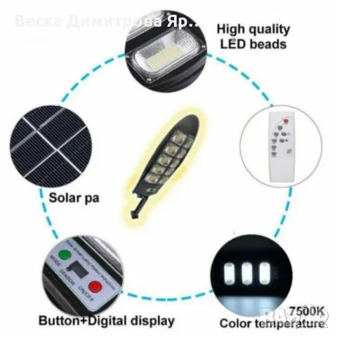 Мощна улична соларна лампа – Тип Cobra 3000W, снимка 2 - Друга електроника - 49090551