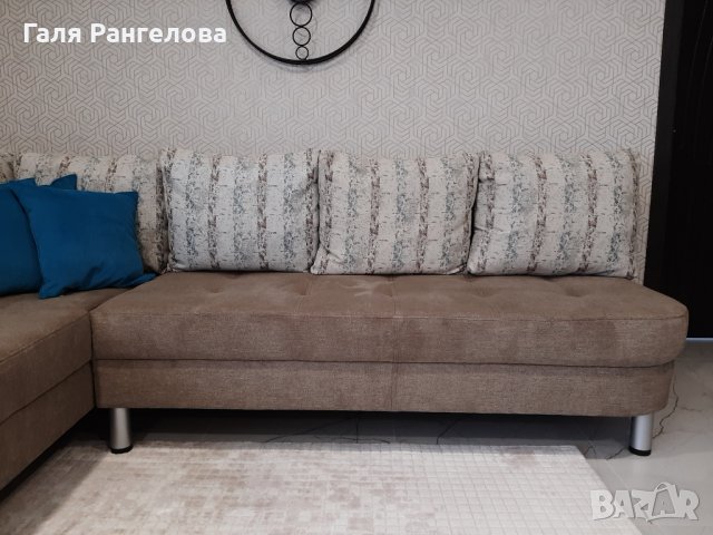 Чисто нов ъглов диван за хол правен по поръчка, снимка 3 - Дивани и мека мебел - 44257207