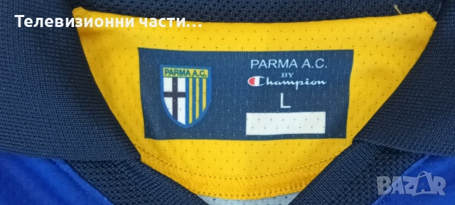 Оригинална тениска на Parma домакински екип 2003/2004 Champion,размер L, снимка 3 - Спортни дрехи, екипи - 56057292