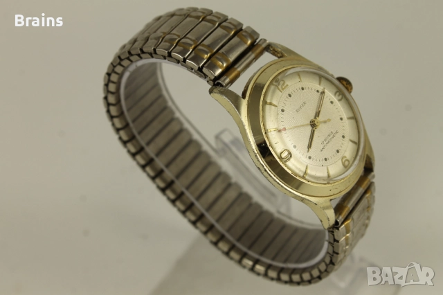 1950's ANKER Стар Немски Позлатен Часовник, снимка 6 - Антикварни и старинни предмети - 51758358