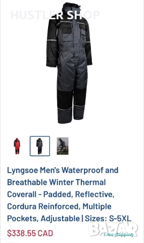 Мъжки водо и ветро непромукаем костюм LYNGSOE RAINWEAR.Размер 2XL, снимка 2 - Спортни дрехи, екипи - 52485991