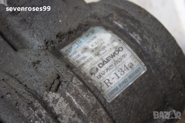 Компресор климатик Деу Матиз 0.8i Daewoo Matiz  717639  96314801, снимка 3 - Части - 50807260
