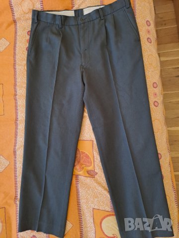 Мъжки тъмносив широк панталон нов размер L, снимка 1 - Панталони - 38768776