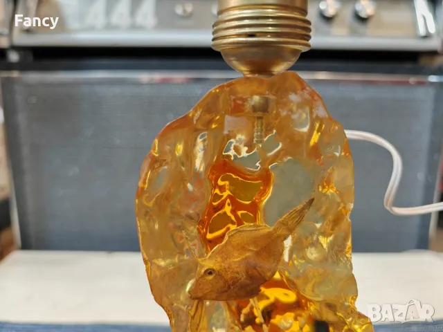 Стара лампа от смола 60 те години, снимка 4 - Антикварни и старинни предмети - 49785445
