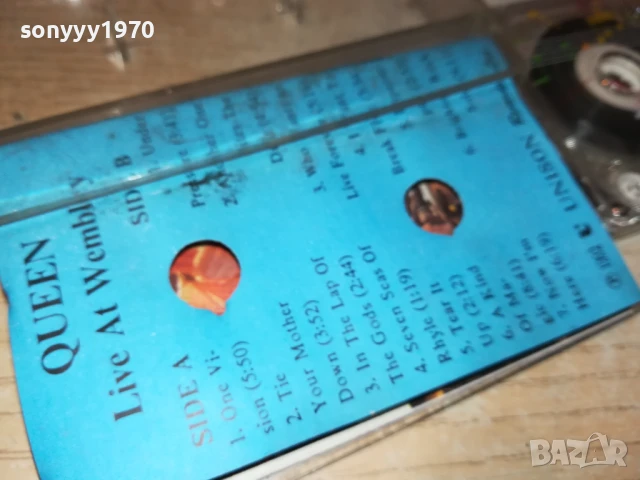 QUEEN LIVE AT WEMBLEY-TAPE 1708251901, снимка 4 - Аудио касети - 51395176