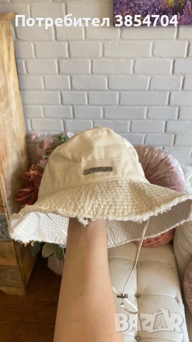 шапка Жакмюс*оригинал*JACQUEMUS Le Bob Artichaut bucket hat, снимка 13 - Шапки - 53285687
