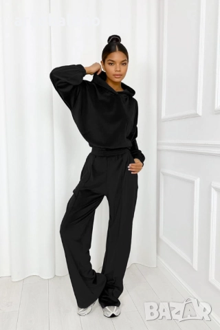 Дамски велурен комплект от две части Cloud, 3цвята , снимка 2 - Комплекти - 52699136