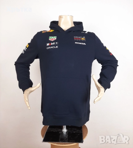 Red Bull Racing F1 Teamline Hoodie - Оригинален мъжки суитшърт, снимка 6 - Суичъри - 52727392