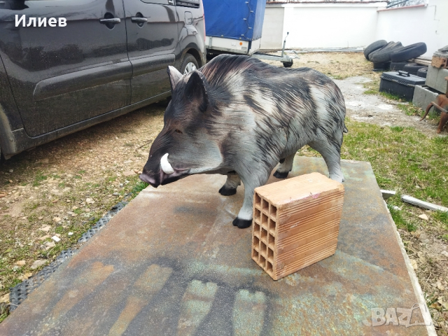 Декорация керамика диво прасе,глиган, снимка 3 - Статуетки - 44553443