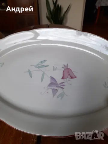 Стара порцеланова чиния,плато #9, снимка 3 - Други ценни предмети - 47396640