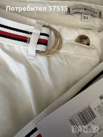 Нов Tommy Hilfiger бял панталон, снимка 3 - Панталони - 55960100