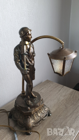 Стара настолна лампа, снимка 4 - Антикварни и старинни предмети - 44920164