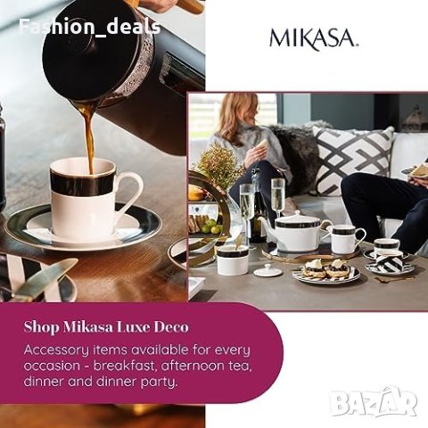 Нов Фин Mikasa Luxe Deco Чайник с Инфузер за Чай Подарък дом кухня порцелан, снимка 6 - Други стоки за дома - 42822868