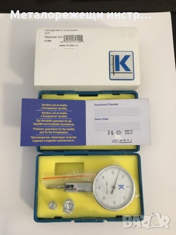 Индикаторен часовник KMITEX (ЧЕХИЯ) с чупещо краче, снимка 1 - Други инструменти - 30360619