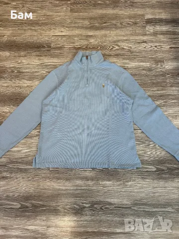 Мъжко!Polo Ralph Lauren Estate RIB Quarter Zip Pullover размер М, снимка 3 - Пуловери - 56106269