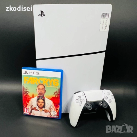 Конзола SONY - PS5 SLIM с 1бр. джойстик и 1бр. игра