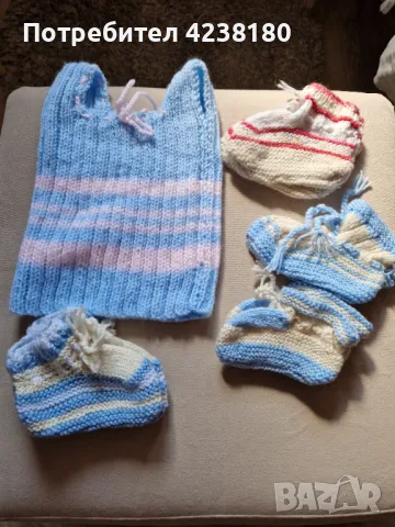 Бебешки и детски плетени дрешки, нови, ръчна изработка
