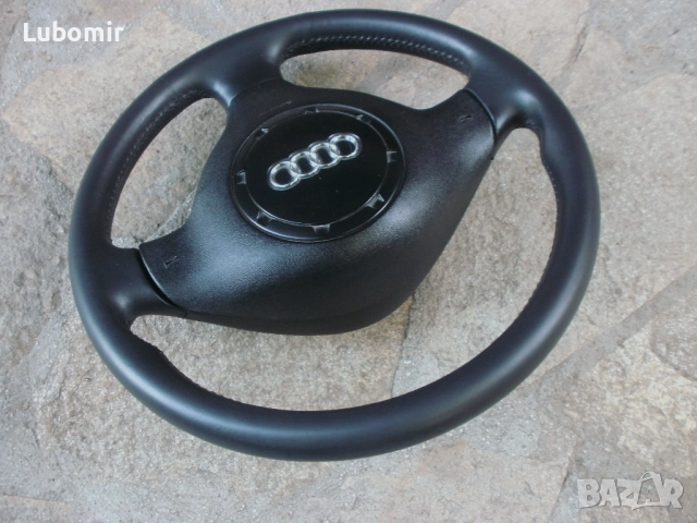 Волан трилъчев с айр-бег - Ауди А3 - оригинален, кожен !, снимка 5 - Аксесоари и консумативи - 51955340