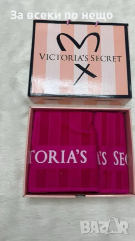 Victoria's Secret Луксозни Хавлии - 2бр. в кутия - Налични Различни Цветове Код E694, снимка 10 - Хавлиени кърпи - 51150279