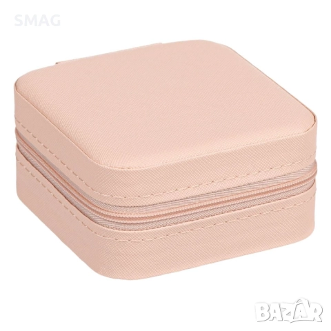 Кутия за бижута розова “Nude“ с цип 10x10x5 см_1210560, снимка 3 - Други - 52308391