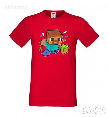 Мъжка тениска Steve Diamond,Minecraft,Игра,Забавление,подарък,Изненада,Рожден Ден., снимка 16 - Тениски - 36497110