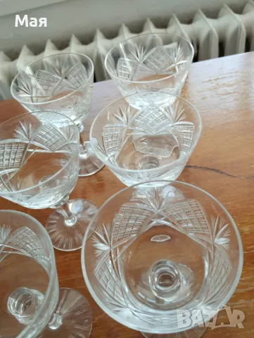 Кристални чаши за шампанско, снимка 6 - Чаши - 50370376