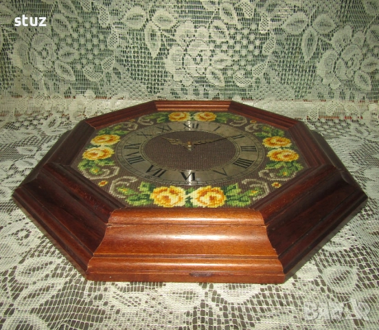 Голям немски стенен часовник Hettich, снимка 3 - Антикварни и старинни предмети - 54210978