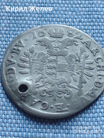 Сребърна монета 6 кройцера 1682г. Сент Виет Каринтия Леополд първи 13782, снимка 6 - Нумизматика и бонистика - 42915784