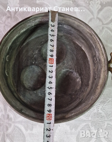 Меден съд с месингови дръжки, снимка 10 - Декорация за дома - 52103278